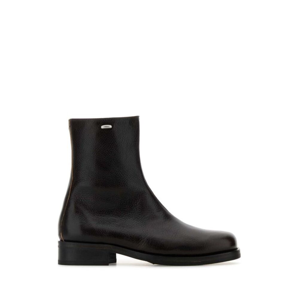 Our Legacy Unisex Dark Brown Leather Camion Boots